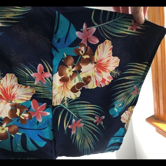 Swim kimono SZ L Blues/pinks floral pattern - Picture 4 of 6